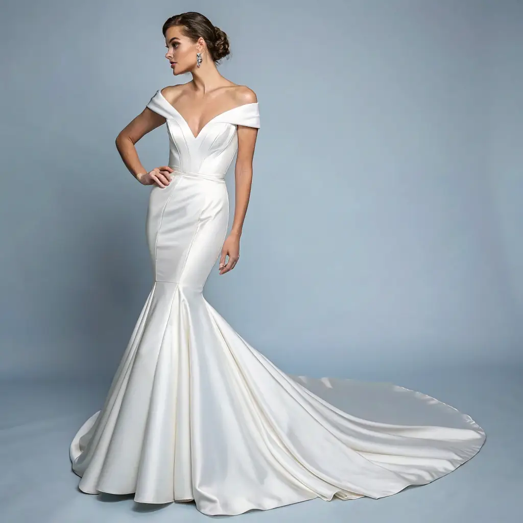 Sleek Satin Mermaid Gown by Maggie Sottero