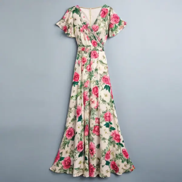 Floral Print Maxi Dress