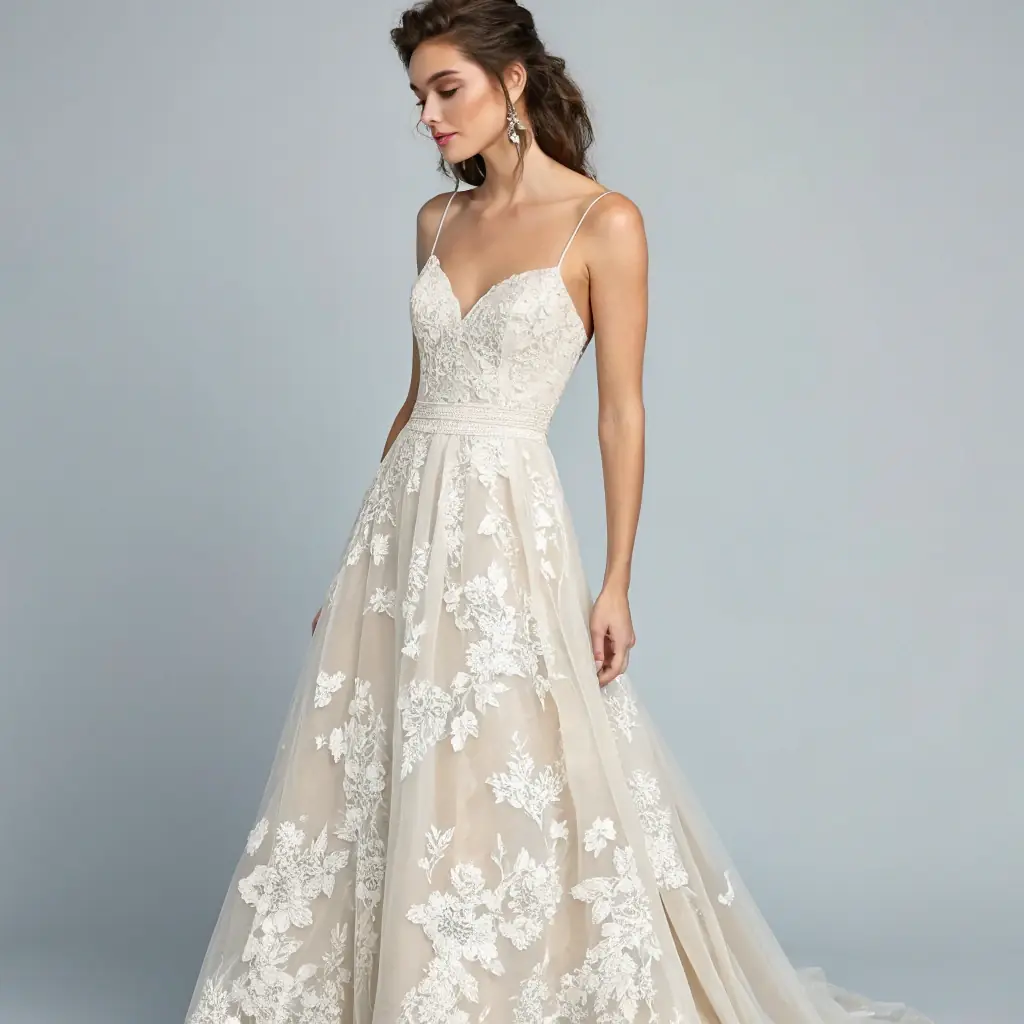 Lace A-Line Wedding Dress by Pronovias